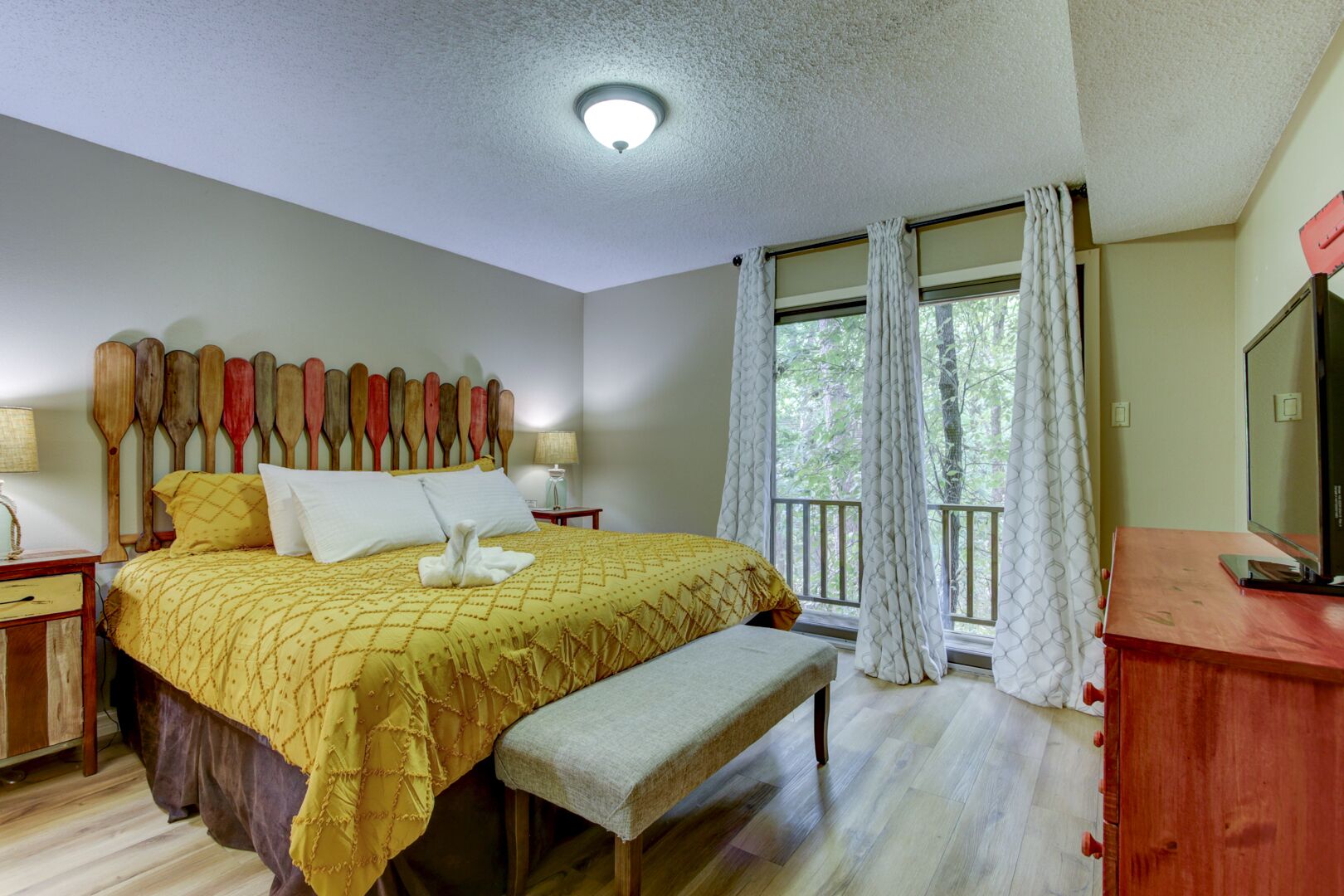 2 bedrooms, iron/ironing board, travel crib, WiFi