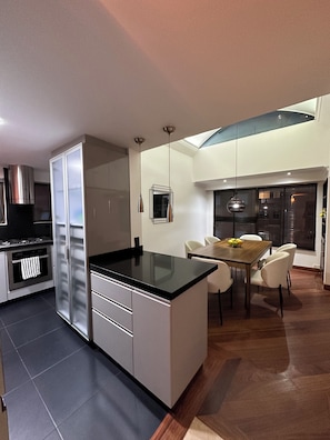 Microwave, oven, dishwasher, ice maker