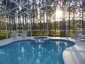 A heated pool