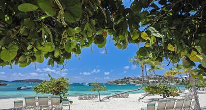 Beautiful Ocean View 2 Bed 2 Bath Condo at Cowpet Bay East Above The Beach.