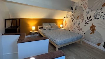 1 chambre, fer et planche à repasser, Wi-Fi, draps fournis