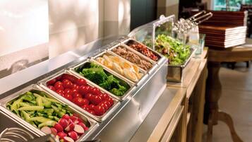 Daily buffet breakfast for a fee