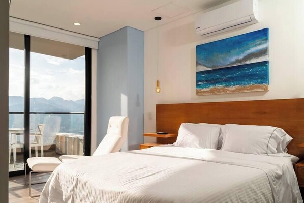 Panoramic-Apartment | 2 Schlafzimmer, Zimmersafe, Bügeleisen/Bügelbrett, kostenloses WLAN