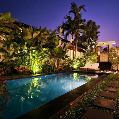 Canggus Best Resort Home with Gym, Ice Bath, Washer&D
