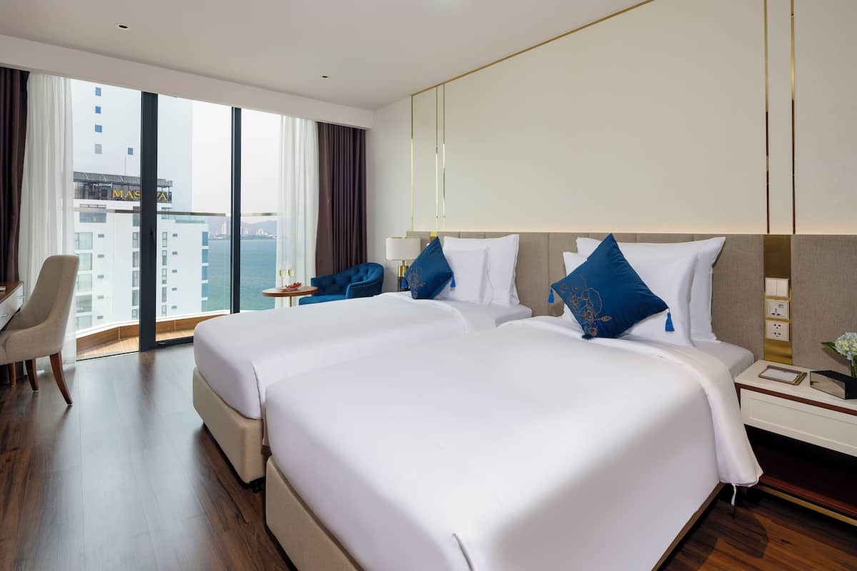 Superior-Zimmer, 2 Einzelbetten, Balkon, Meerblick