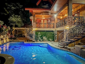 Pool - Heritage Filipino Villa with swimming pool at TJM Resort - The Main House (Cuenca)