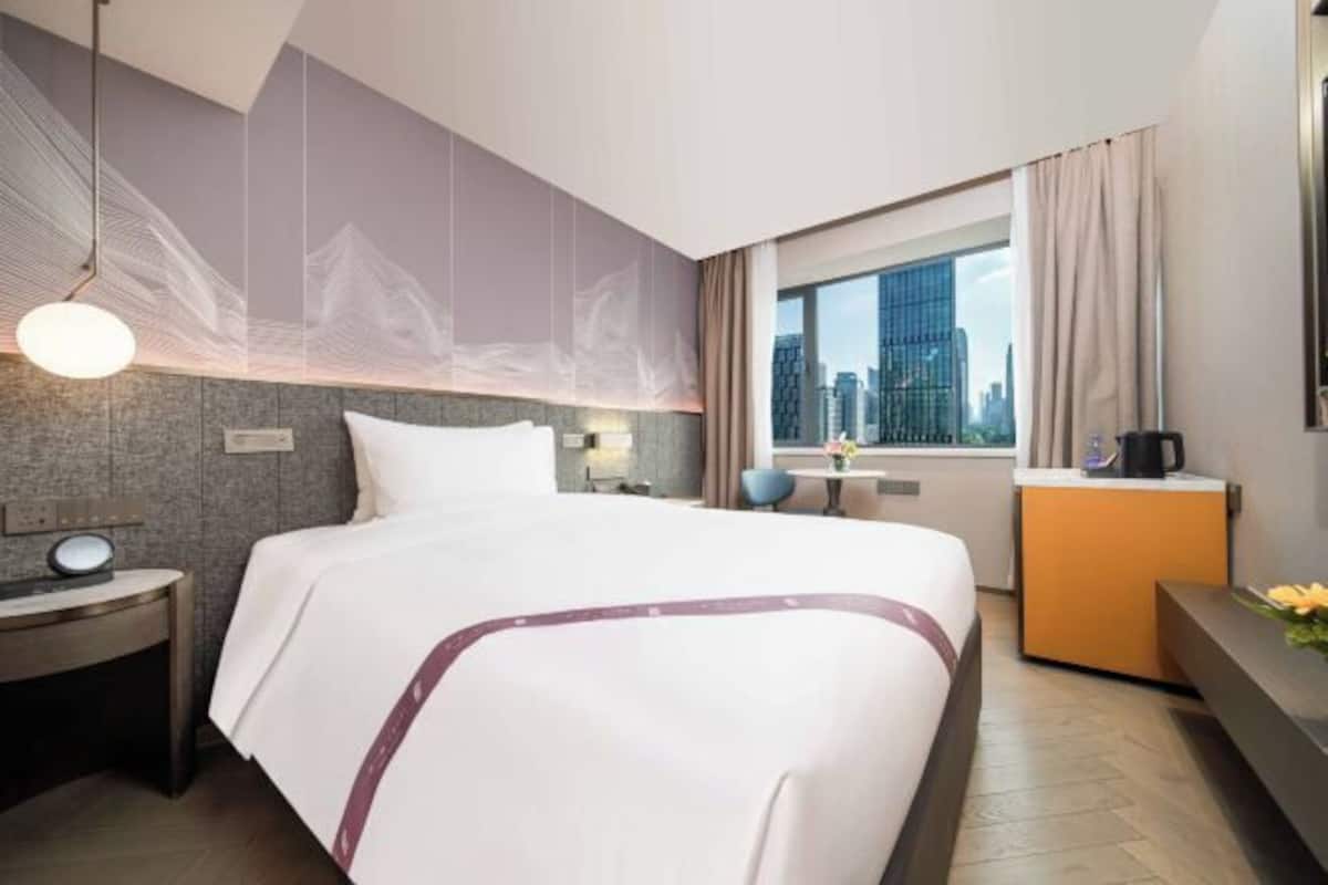 Down comforters, free minibar items, in-room safe, blackout drapes