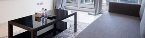 Living area - HomesGetaway- 1BR in JLT Lake Views (Dubai)