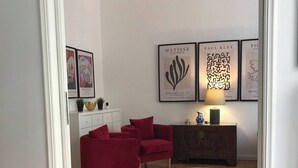 Appartement, 1 slaapkamer, balkon, uitzicht op stad | Lounge