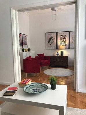 Departamento, 1 habitación, balcón, vista a la ciudad | Lounge