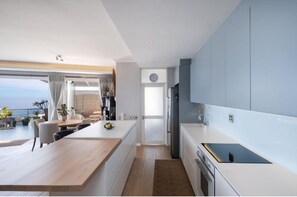 Luxury Apartment, 4 Bedrooms, River View, Oceanfront | Private kitchen