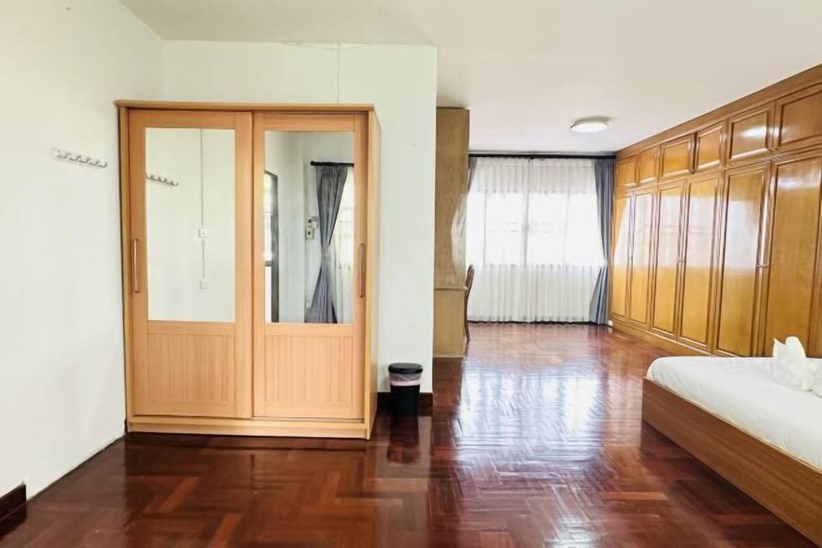 Blackout drapes, iron/ironing board, WiFi (free), bed sheets