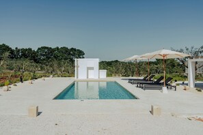 屋外プール、温水プール