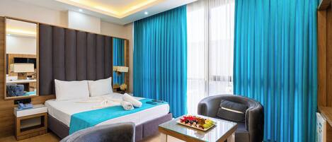 Literie de qualité supérieure, minibar, bureau