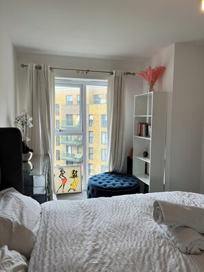 公寓, 1 张大床 | 1 多间卧室、熨斗/熨衣板、免费 WiFi、床单