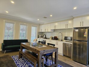 Fridge, microwave, oven, stovetop - Modern 2BR/1BA/2+CAR Home in Central Canberra (Campbell)