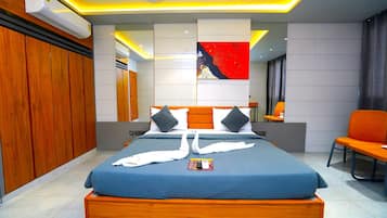 Doppia Luxury, letti multipli, vista città | Biancheria da letto di alta qualità, Wi-Fi gratuito, lenzuola