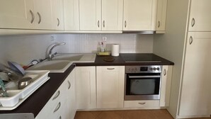 Fridge, microwave, oven, electric kettle - Apartment Elina Livanates (Lokroi)