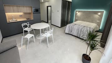 经济开间, 花园景观 | 1 多间卧室、羽绒被、遮光窗帘、隔音