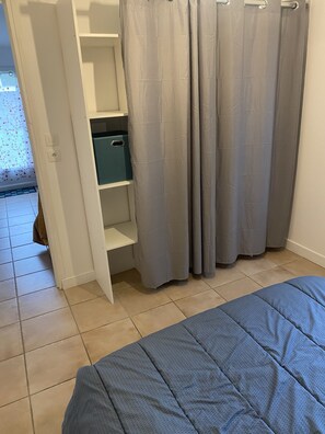 1 bedroom, iron/ironing board