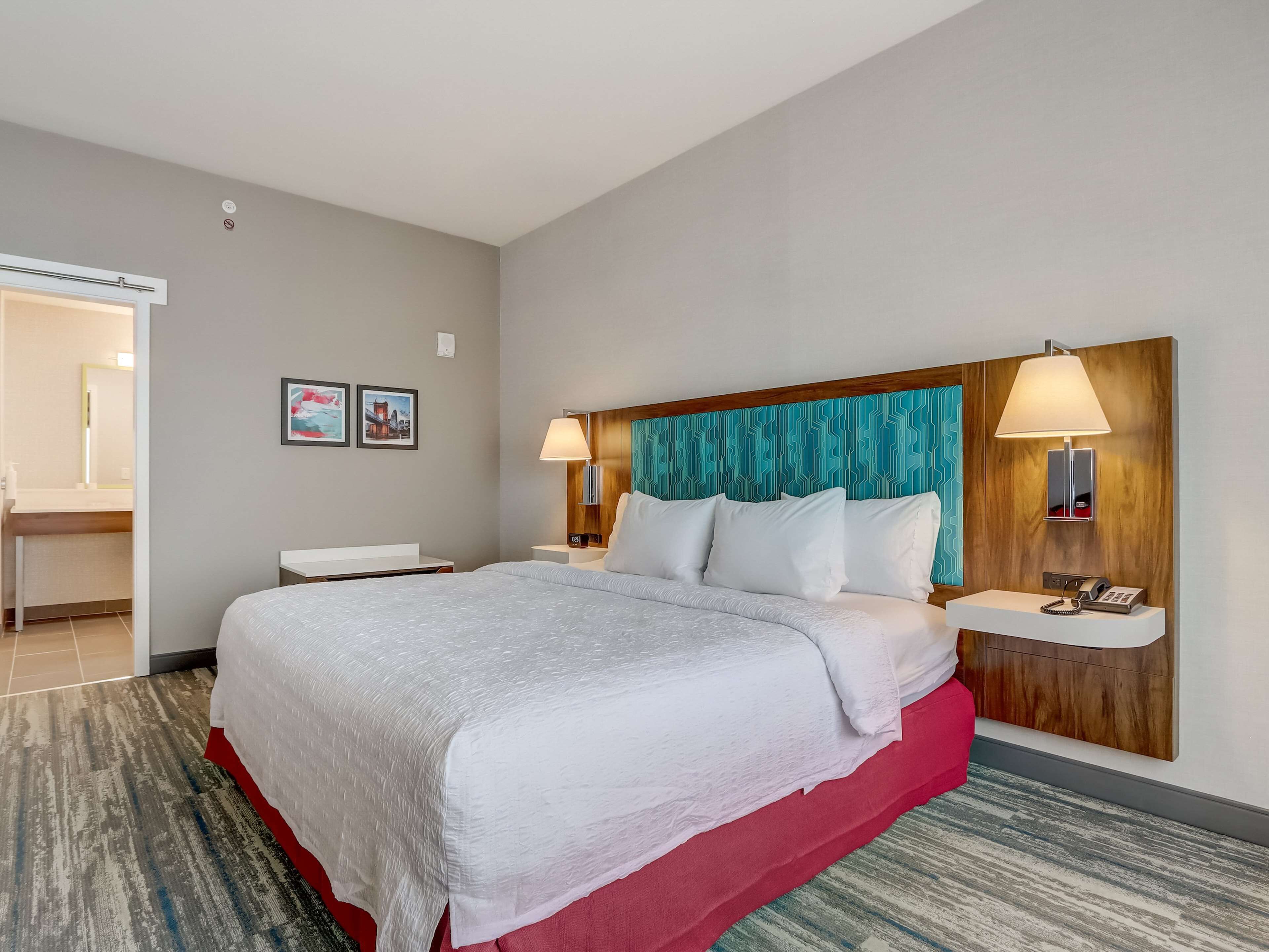 Egyptian cotton sheets, premium bedding, desk, laptop workspace