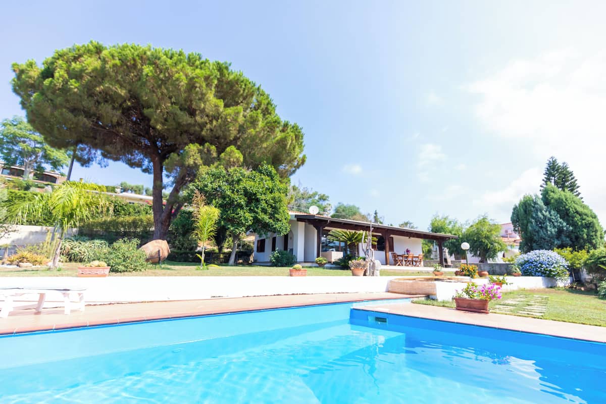 Family Villa, 3 Bedrooms, Private Pool, Sea View | Terrace/patio