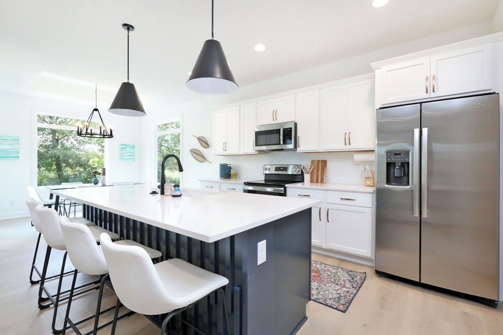 Refrigerador, microondas, horno, placa de cocina