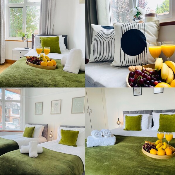 House | 4 bedrooms, free WiFi, bed sheets - 4-bed House Sleeps 7 With Garden (Luton)