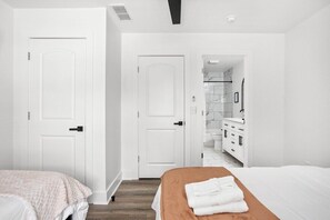 2 bedrooms, iron/ironing board, travel crib, WiFi