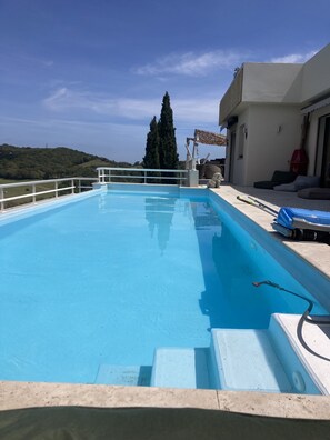 Una piscina riscaldata