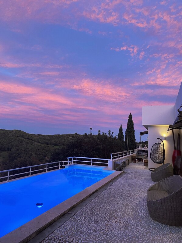 Una piscina riscaldata