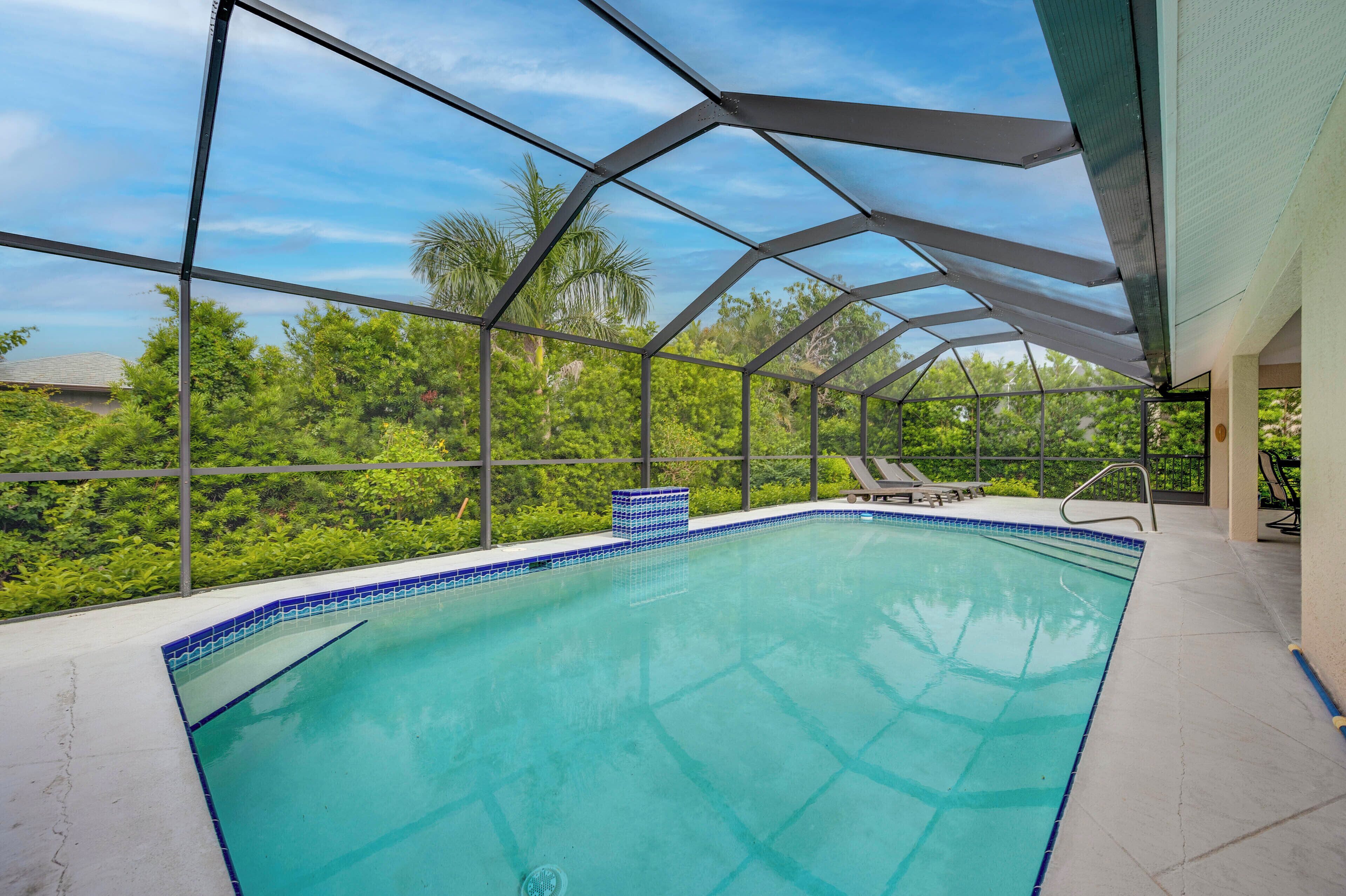 A heated pool