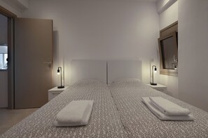 2 bedrooms, bed sheets