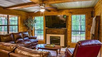 TV connectée, cheminée