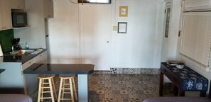 Fridge, microwave, coffee/tea maker