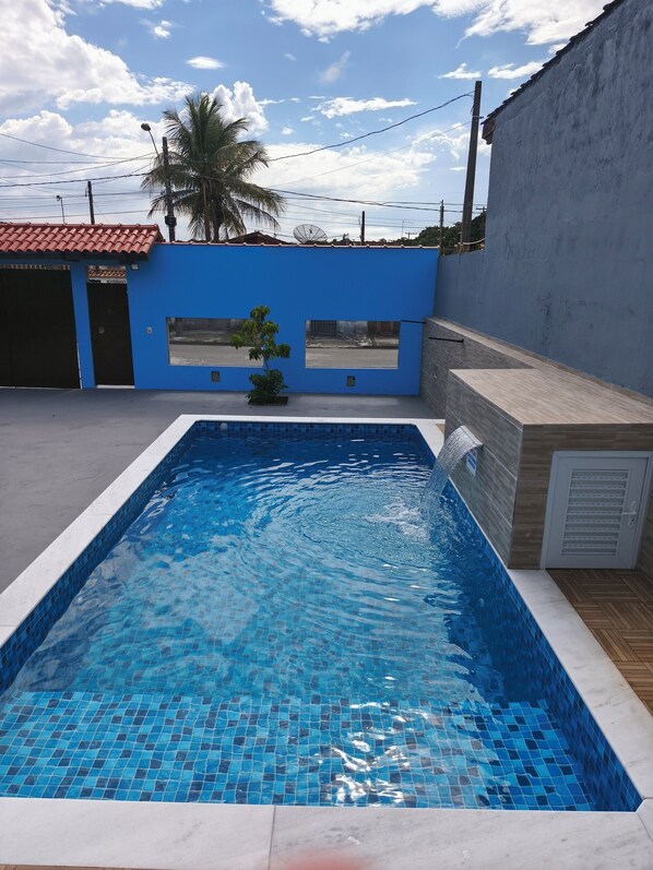 Pool - Casa 1km da Praia Vila Tupy, Itanhaém, Parque dos Pássaros (Tupy Itanhaém)