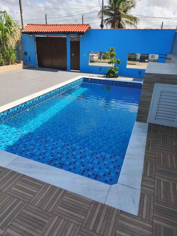 Pool - Casa 1km da Praia Vila Tupy, Itanhaém, Parque dos Pássaros (Tupy Itanhaém)