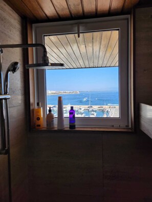 Dusche, Haartrockner, Bidet, Handtücher