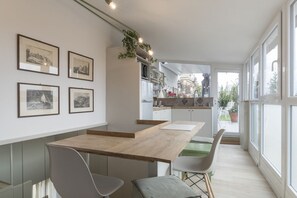 Dining - GuestHost - Exclusive loft located on the fourth and fifth floor of an ancient and characteristic building without a lift.In 75 square meters it comfortably accommodates 4 people with two bedroomsBreathtaking terrace overlooking the cityA few steps from  (Roma)