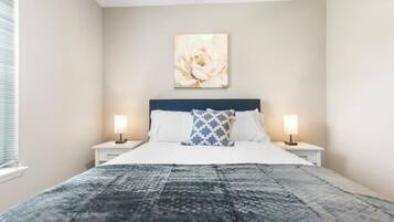 1 bedroom, desk, soundproofing, iron/ironing board