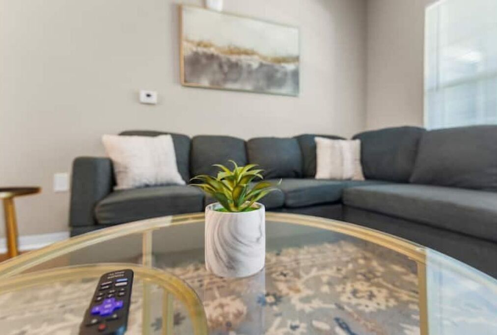 Smart TV, fireplace, foosball, table tennis