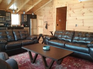 TV connectée, cheminée, jeux vidéo, lecteur de DVD