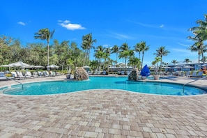 A heated pool