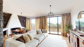 Fernseher, Kamin