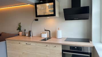 Fridge, oven, stovetop, dishwasher