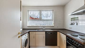 Kühlschrank, Ofen, Herdplatte, Geschirrspüler