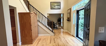 Stunning 3 bed, 2.5 bath home, nestled in a quiet woodsy setting.