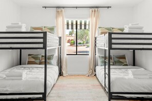 6 bedrooms, iron/ironing board, travel crib, free WiFi