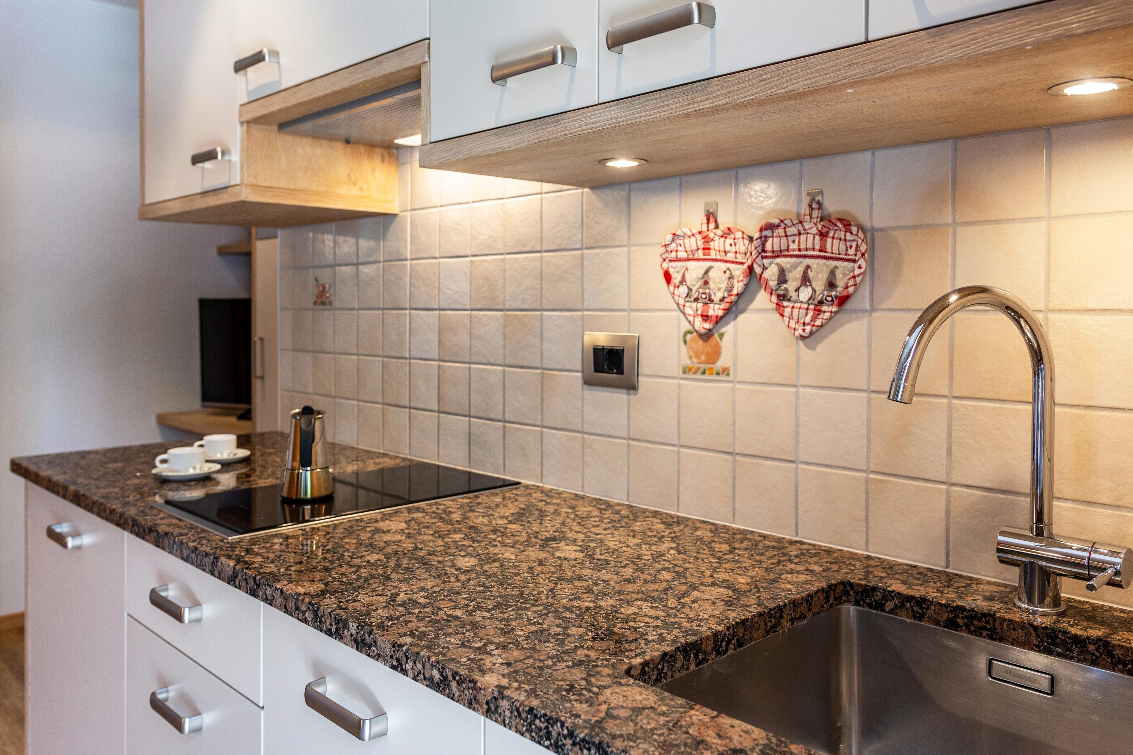 冷蔵庫、電子レンジ、コンロ、食器洗い機