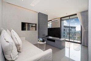 Exklusiv lägenhet | Vardagsrum | Smart-tv